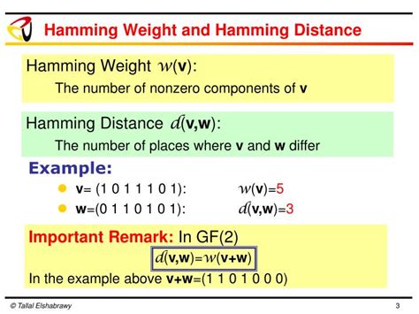 Hamming Weight .